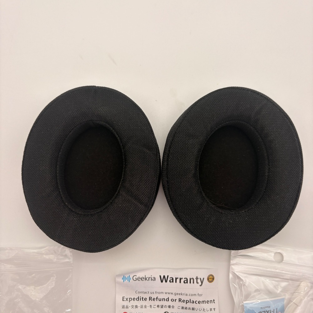 Geekria 6951 Replacement Headphone Earpads Black Fabric Mesh Ear Cushions Kit - Picture 5 of 6